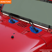 Couverture de décoration de base d'essuie-glace de pare-brise pour Jeep Wrangler JK 2007 2008 2009 2010 2011 2012 2013 2014 2015 2016 2017
