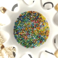 Perles de rocaille rondes en verre de haute qualité en gros, 2 mm, 3 mm, 4 mm, pour la fabrication de bijoux et de bracelets DIY