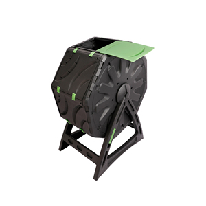 Composteur rotatif 70L moderne en plastique robuste pour déchets alimentaires de jardin et de cuisine, avec fonction de nettoyage facile pour usage extérieur - Product Image 5