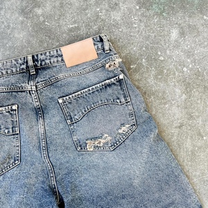 Custom Manufacturer Distress Wash Baggy Jeans <b>Shorts</b> Fashion Streetwear Cotton <b>Men</b> Denim <b>Shorts</b> High Quality - Product Image 4