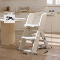 2025 hauteur réglable Portable en plastique bébé chaise haute enfants rehausseur salle à manger chaise haute pour la maison maternelle enfant en bas âge apprentissage