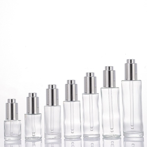 Flaconi in Vetro Vuoti Rotondi da 10ml, 20ml, 50ml con Tappo Contagocce a Pompa <span class=keywords><strong>per</strong></span> Contenitori di Lozioni, Oli e Cosmetici - Product Image 5