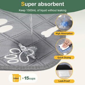 Tapete de Entrenamiento para Perros 100% Impermeable, Súper Absorbente, Antideslizante, de Algodón, con Logotipo Personalizado y Empaquetado, Reutilizable - Product Image 4