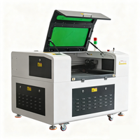 Máquina de Grabado Láser CO2 7050 de Alta Precisión, Control CNC Ruida, Refrigeración por Agua Leadshine, Corte de Materiales No Metálicos, IA, 1 Año de Garantía