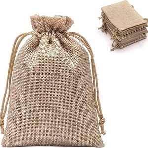 Stock <b>PLA</b> Drawstring Linen Bags Herbal Powder Packaging Coffee Grounds Sachets Empty Gift Packaging - Product Image 5