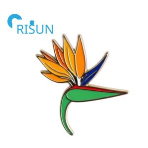 Usine Métal Oiseau de <span class=keywords><strong>Paradis</strong></span> Émail Pin Badge Floral Fleur Amant Broche Bijoux Pin Cadeau Personnalisé Strelitzia Épinglette Badge - Product Image 6