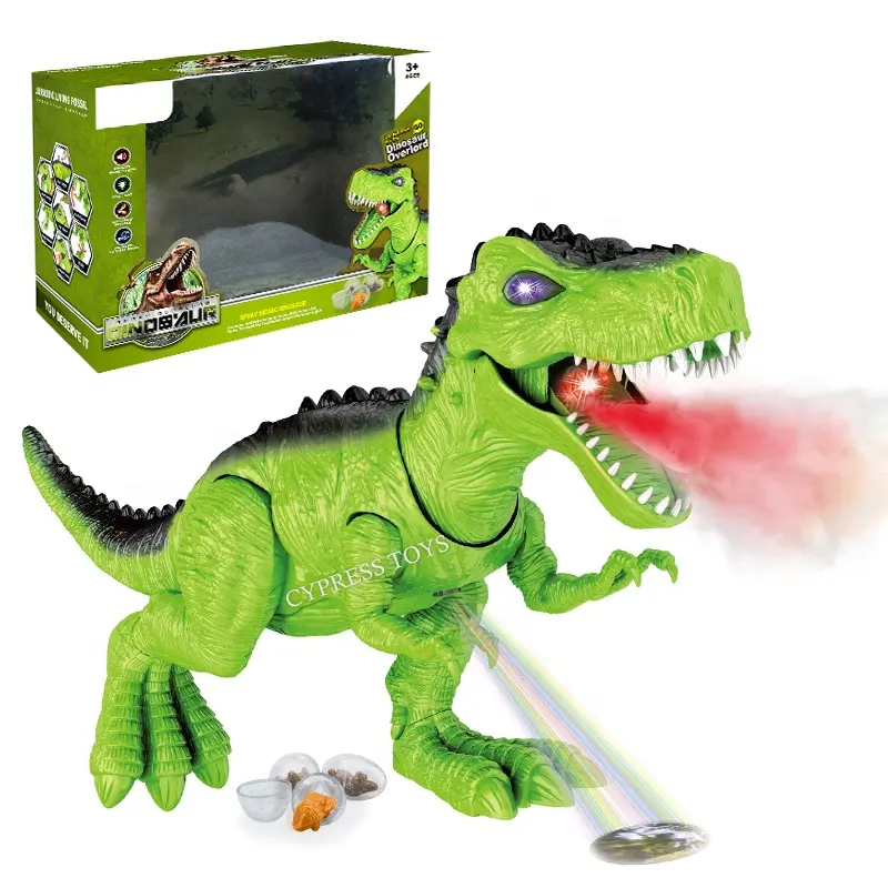 B/O-dinosaurio pulverizador para niños, juguete educativo, Animal con luces y sonidos, gran oferta