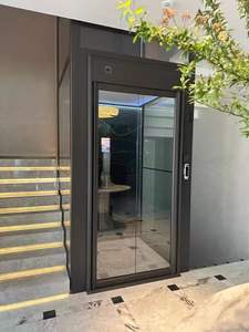 Al Aire Libre 3 pisos 4 pisos cabina de cristal hidráulica casa residencial ascensor eléctrico Villa ascensores para el hogar para 2-6 personas - Product Image 2