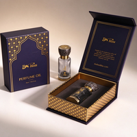 Boîte Cadeau de Luxe Rigide Magnétique pour Huile de Parfum Attar, 3ml 6ml 12ml, Emballage Personnalisé pour Huile Essentielle d'Oud avec Logo sur Mesure