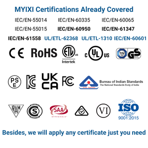 Adaptador de Cable de CA de alimentación <span class=keywords><strong>Gan</strong></span> avanzado MYIXI, multivoltaje 360, enchufe múltiple, enchufe de luz de extensión, conector USB 16,5 v 4,0*1,7, 24V - Product Image 5