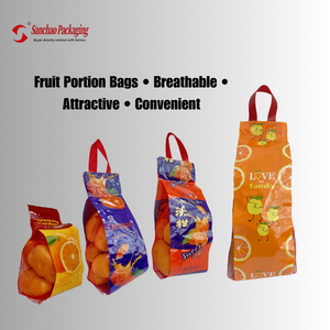Sac de rangement vertical pour aliments et fruits, de qualité alimentaire et écologique, en PE/PET - Product Image 1