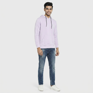 Sweat-shirts d'hiver pour hommes en molleton polyester/coton 400 g/m² respirant et à séchage rapide, personnalisables, style streetwear décontracté, vierges, vente en gros - Product Image 1