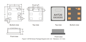 I2C Output Integrated Temperatura e Umidade <span class=keywords><strong>Sensor</strong></span> Módulo Com SMD Package AHT20 Chip - Product Image 3