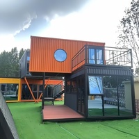 Conteneur d'expédition à deux étages connectés Maisons à vendre Maison en conteneur pliable d'occasion Bureau modulaire Boutique Hôtel
