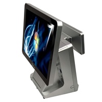 11,6-дюймовая система POS с двойным экраном, Wi-Fi и Bluetooth, с термопринтером и терминалом POS для ресторанов розничной торговли