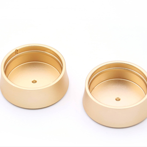 Tapas de Aluminio 7075 Mecanizadas por CNC de Alta Demanda Profesional con <span class=keywords><strong>Anodizado</strong></span> <span class=keywords><strong>Dorado</strong></span> - Product Image 1
