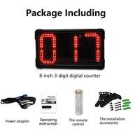 Sistema de Conteo Digital LED de 3 Dígitos, Pantalla Electrónica de Número para Contadores
