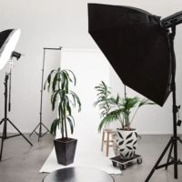 Lumière LED vidéo de studio professionnelle 500W avec télécommande portable COB pour le streaming en direct et la prise de vue vidéo, utilisable comme lampe selfie