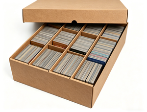 Custom <b>Cardboard</b> Trading Card <b>Storage</b> <b>Box</b> Divider Tray Sports Card Organizer Case for Bulk Collection - Product Image 3