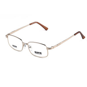 คุณภาพสูงเป็นมิตรกับสิ่งแวดล้อมแฟชั่นผู้ชายสีเงิน/สีน้ำตาลคลาสสิกโลหะผสม<span class=keywords><strong>แว่น</strong></span>ตาอ่านหนังสือธุรกิจสายตายาวตามใบสั่งแพทย์แว่นตาออปติคอล - Product Image 2