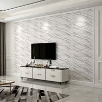 Panneaux muraux en mousse 3D autocollants, résistants à l'humidité, papier peint à coller pour mur en ciment, décoration de fond de salon
