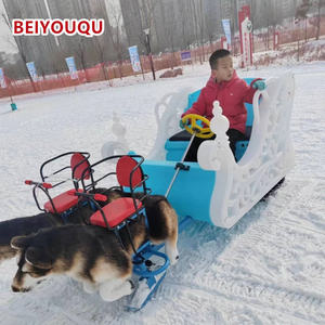 Luge à neige durable, skis d'hiver, luge à neige, chiens de traîneau sur glace et sur neige, traînant des luges pour adultes et enfants - Product Image 1