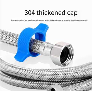 Tuyau haute pression tressé moderne à double tête en acier inoxydable 304 Entrée de toilette avec <span class=keywords><strong>robinet</strong></span> adapté à la salle de bain - Product Image 4