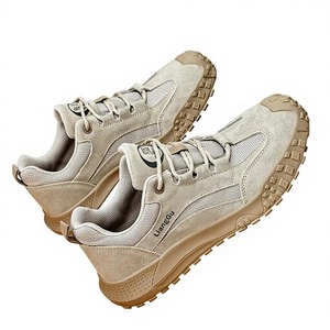 Low-<b>top</b> Toe Kevlar Outsole Lace-up Insulated Non-slip Soft Sole Mesh Leather Safety Shoes Anti-smash Anti-puncture Construction - Product Image 2