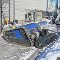 Balayeuse à neige télécommandée avec batterie pour les conditions hivernales, robot déneigeur haute puissance pour usage domestique