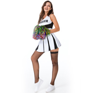 S-M Cheerleading Costume Sexy bébé Cheerleading uniforme fête Rave sport jour scène Performance uniforme - Product Image 4