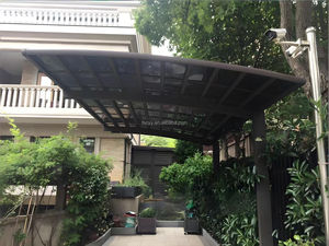 Kanopi Mobil Lipat Atap Datar dari Paduan Aluminium - Rangka Berlapis Bubuk Tahan Lama & Tahan Air & Layar Berlapis UV, Tempat Berteduh Mobil Tunggal Portabel - Product Image 5