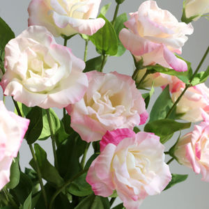 Fiori decorativi di alta qualità fiori decorativi in vera seta 3 teste rosa palloncino fiore centrotavola decorazione vero tocco fiore - Product Image 2