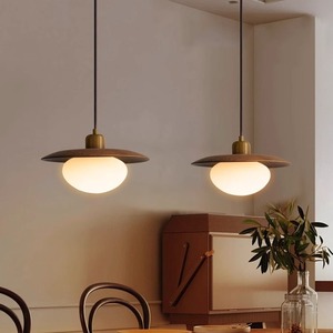 Lámpara colgante de estilo retro LED E27 redonda de una sola cabeza para iluminación de restaurante, bar o mostrador. - Product Image 2
