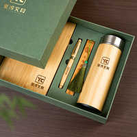 Ceremonia de apertura de alta calidad, juegos de regalos promocionales corporativos, marcapáginas, cuaderno de madera maciza, Taza Termo, regalo con logotipo