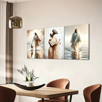 Inspirational Christian Canvas wall Art HD Printed home decor élève la foi en Jésus peinture murale