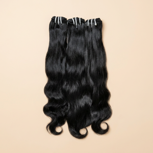 Extensions de Cheveux Humains Vierges de Qualité en Vrac Cuticule Alignée Indien Remy Tissage Temple Cheveux Bruts Directement De l'Inde - Product Image 1