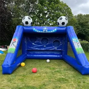 Outdoor Inflatable Football Toss Game Commercial Inflatable Football Field Large Inflatable Amusement Football Game
