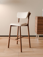 Chaise de bar moderne et légère en métal et en fer Tabouret haut pour le salon, la cuisine et le bureau.