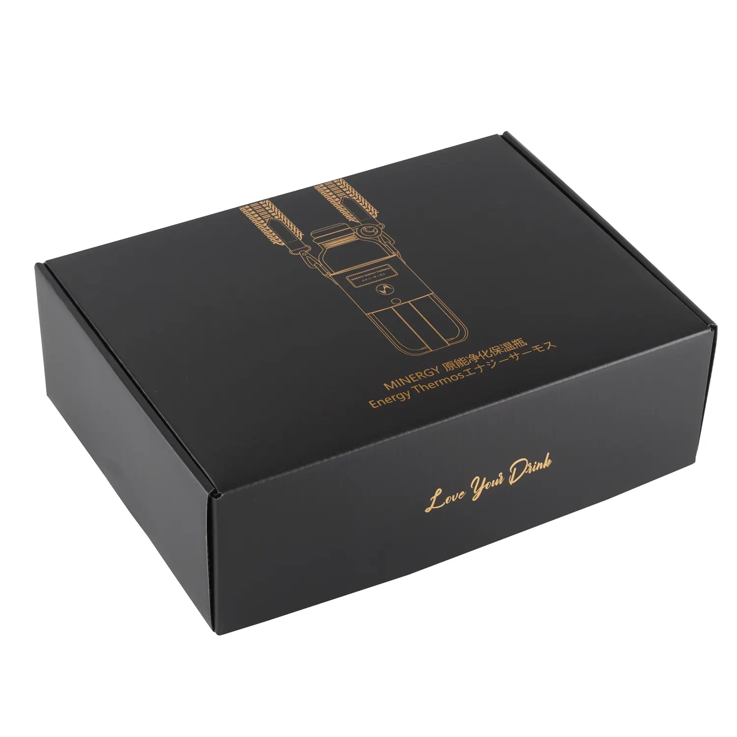 Özel logo lüks katlanabilir paket hediye siyah posta manyetik kağıt nakliye ambalaj kurdelalı kutu