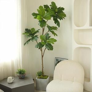 <span class=keywords><strong>OH</strong></span> ARTS Arbre à pain artificiel réaliste de haute qualité Feuille de violon Fig Plante en pot résistante aux UV Intérieur Extérieur - Product Image 4