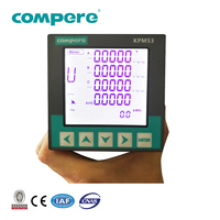 Compteur de puissance numérique multifonction triphasé Compere KPM53, monté sur panneau, RS485 Modbus-RTU, classe de précision 0.5, certifié CE