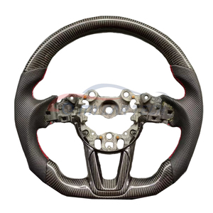 Volante de Cuero y Fibra de Carbono para Mazda 3 6 <span class=keywords><strong>CX3</strong></span> CX5 CX8 RX8 Diseño Deportivo Personalizado - Product Image 3