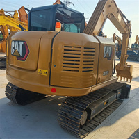 Mini-excavatrice sur chenilles hydraulique d'occasion Cat307E2 de 7 tonnes avec moteur C2.6 EPA CE, petite pelle de 5 tonnes, accessoires personnalisables gratuits