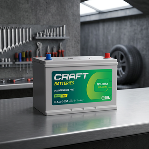 New Feza 12V 60Ah Automotive <b>Battery</b> Maintenance Free High Performance Long Life Calcium Technology Extended Lifespan - Product Image 3