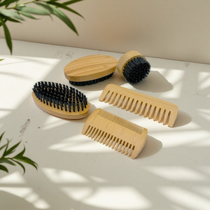 Wholesale Price Wave Men's <strong>Beard</strong> <strong>Brush</strong> Styling Comb Boar Bristle Shaving <strong>Brush</strong> Bamboo/Beech Wood <strong>Beard</strong> Grooming <strong>Brush</strong> - Product Image 3