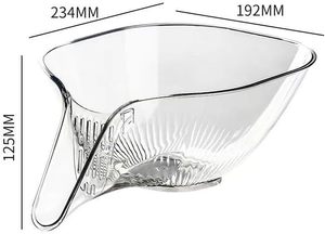 Multi-functional Drain Basket, Drainage Basket Funnel, Fruit Cleaning Bowl with Strainer <b>Container</b> Vegetable and Fruit - Product Image 4