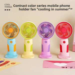 2025 Portable Handheld <b>Fan</b> Foldable <b>Neck</b> Wearable LED Light 5-Speed Battery-Powered Eco-Friendly Brushless Motor Outdoor Use - Product Image 5