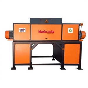 Broyeur FRP populaire à double arbre semi-automatique, capacité 500 kg/h, machine de broyage électrique de plastique pour usage commercial - Product Image 1