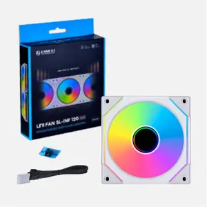 Nuovo LIANLI UNI FAN SLIN140-1W/B Case Fan Gaming Computer Cooling Cooler RGB PC Case PWM Fan