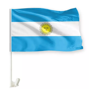 Nouveau design de drapeau de voiture de football, drapeau national argentin pour fenêtre de voiture - Product Image 1